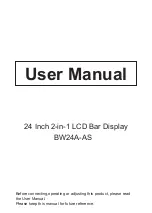 Предварительный просмотр 1 страницы BOE BW24A-AS User Manual