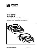 Boeco BEB43 Operating Instructions Manual preview