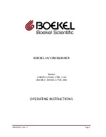 Предварительный просмотр 1 страницы Boekel 234100 Operating Instructions Manual