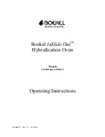 Предварительный просмотр 1 страницы Boekel InSlide Out 241000 Operating Instructions Manual