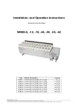 Boga NKBD-12 Installation And Operation Instructions Manual preview