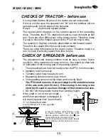 Preview for 36 page of BOGBALLE M2 Operator'S Manual