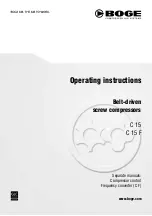 Boge C 15 Operating Instructions Manual предпросмотр