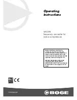 Boge VACON Operating Instructions Manual preview
