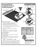 Предварительный просмотр 1 страницы Bogen ACD2X2 Install Manual