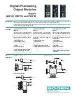 Bogen ANS1R Specifications предпросмотр