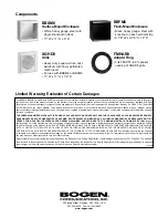 Preview for 2 page of Bogen BBFM6 Installation Manual