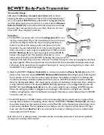 Preview for 7 page of Bogen BCBM Instruction Manual