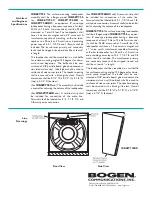 Предварительный просмотр 2 страницы Bogen Bogen WBS8T725  WBS8T725 WBS8T725 Specifications