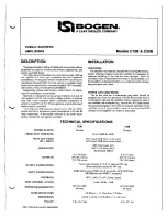 Bogen C10B User Manual предпросмотр