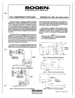 Bogen CA-15B Specification Sheet preview