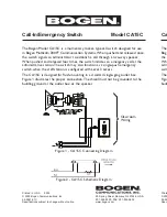 Preview for 1 page of Bogen CA15C Specifications