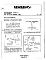 Предварительный просмотр 3 страницы Bogen CPT-1A User Manual