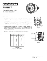 Bogen FMH15T Installation Instructions предпросмотр