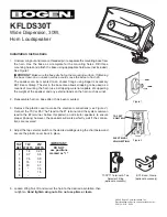 Bogen KFLDS30T Installation Instructions preview