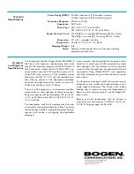 Preview for 2 page of Bogen KFLDS30T Technical Specifications