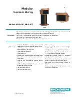 Bogen MLA40 Specifications предпросмотр