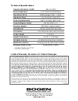 Preview for 4 page of Bogen MPS1B Installation And Use Manual