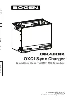 Bogen Orator OXC1 Manual предпросмотр