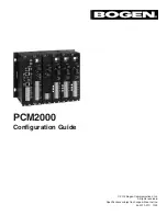 Bogen PCM2000 Configuration Manual preview