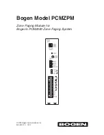 Bogen PCMZPM Manual предпросмотр