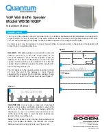 Предварительный просмотр 1 страницы Bogen Quantum WBS810QIP Installation Manual