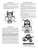 Preview for 2 page of Bogen RE84 Installation And Use Manual