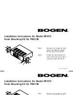 Предварительный просмотр 1 страницы Bogen RPK79 Installation Instructions