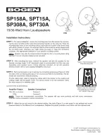 Bogen SP158A Instruction Manual предпросмотр