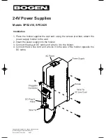 Bogen SPS2410 Installation preview