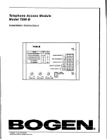 Bogen TAM-B Installation Instructions Manual предпросмотр