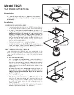 Bogen TBCR Installation Manual предпросмотр