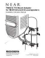 Предварительный просмотр 1 страницы Bogen TMA812 Installation Instructions Manual