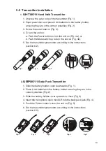 Preview for 15 page of Bogen UHF8011BP/HH Instruction Manual