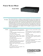 Preview for 1 page of Bogen VMIX Specifications