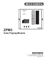 Bogen ZPM-3 Installation Instructions Manual preview