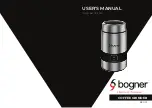 Preview for 1 page of Bogner BCG01 User Manual