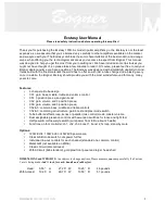 Bogner Ecstasy 101B User Manual предпросмотр