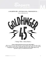 Bogner GOLDFINGER 45 User Manual предпросмотр