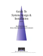 Preview for 1 page of Bohlender-Graebener Radia R-50 Design And Installation Manual