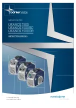 Bohler voestalpine URANOS 1500 Instruction Manual preview