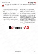 Preview for 21 page of Bohmer-AG AG-178FD Manual