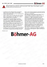 Preview for 105 page of Bohmer-AG AG-178FD Manual