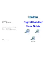 Предварительный просмотр 1 страницы Boileau KX-T7636AL+ User Manual