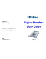 Предварительный просмотр 1 страницы Boileau KX-T7667AL User Manual