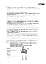 Предварительный просмотр 3 страницы BOJ HM-550 User Manual