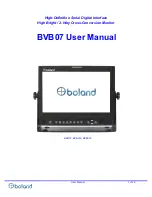 Boland BVB07 User Manual preview