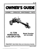 Bolens 241-610-000 Owner'S Manual preview