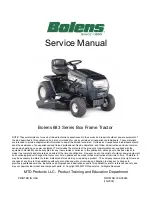 Preview for 1 page of Bolens 683 Series Service Manual