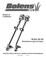 Preview for 21 page of Bolens BL 100/ BL 150 Operator'S Manual